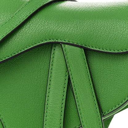 Christian Dior Goatskin Micro Saddle Bag Green 7 of 9