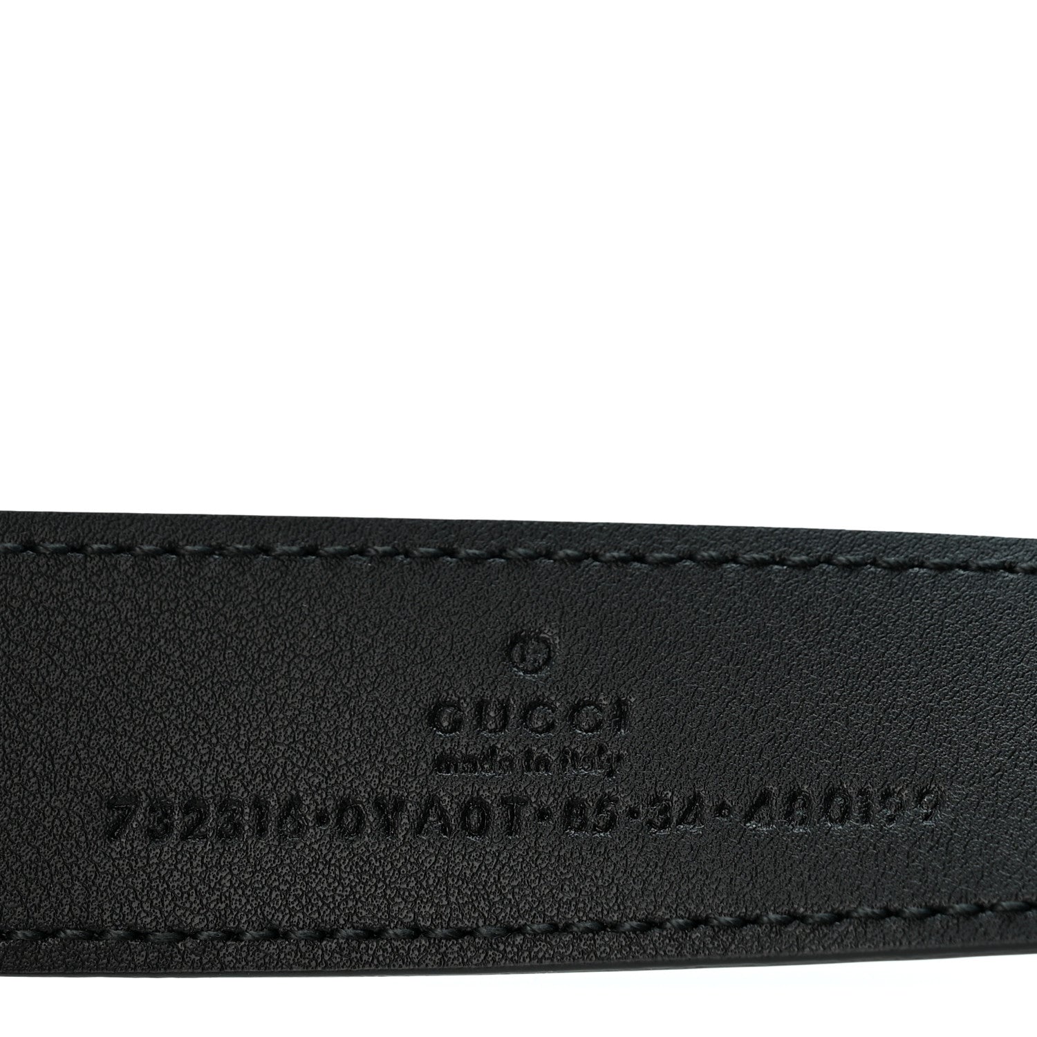 Gucci Calfskin Belt 85 34 Black 5 of 5