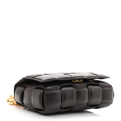 Bottega Veneta Lambskin Maxi Intreccio Padded Chain Cassette Crossbody Bag Black 4 of 11