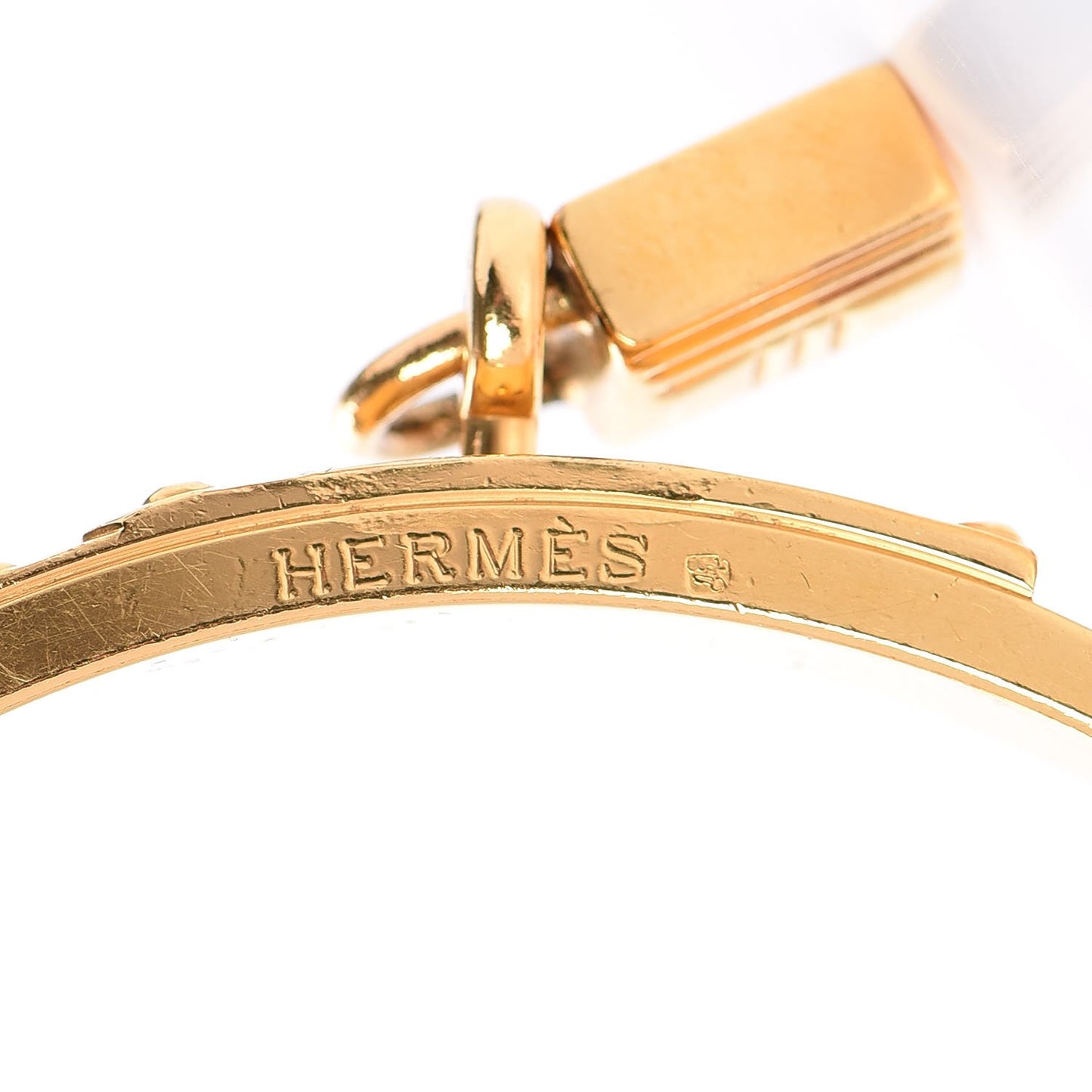 Epsom Kelly Lock Cadena Bracelet Rouge Casaque