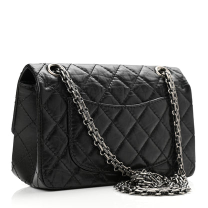 Chanel Aged Calfskin Quilted 2.55 Reissue Mini Flap Black 3 of 11