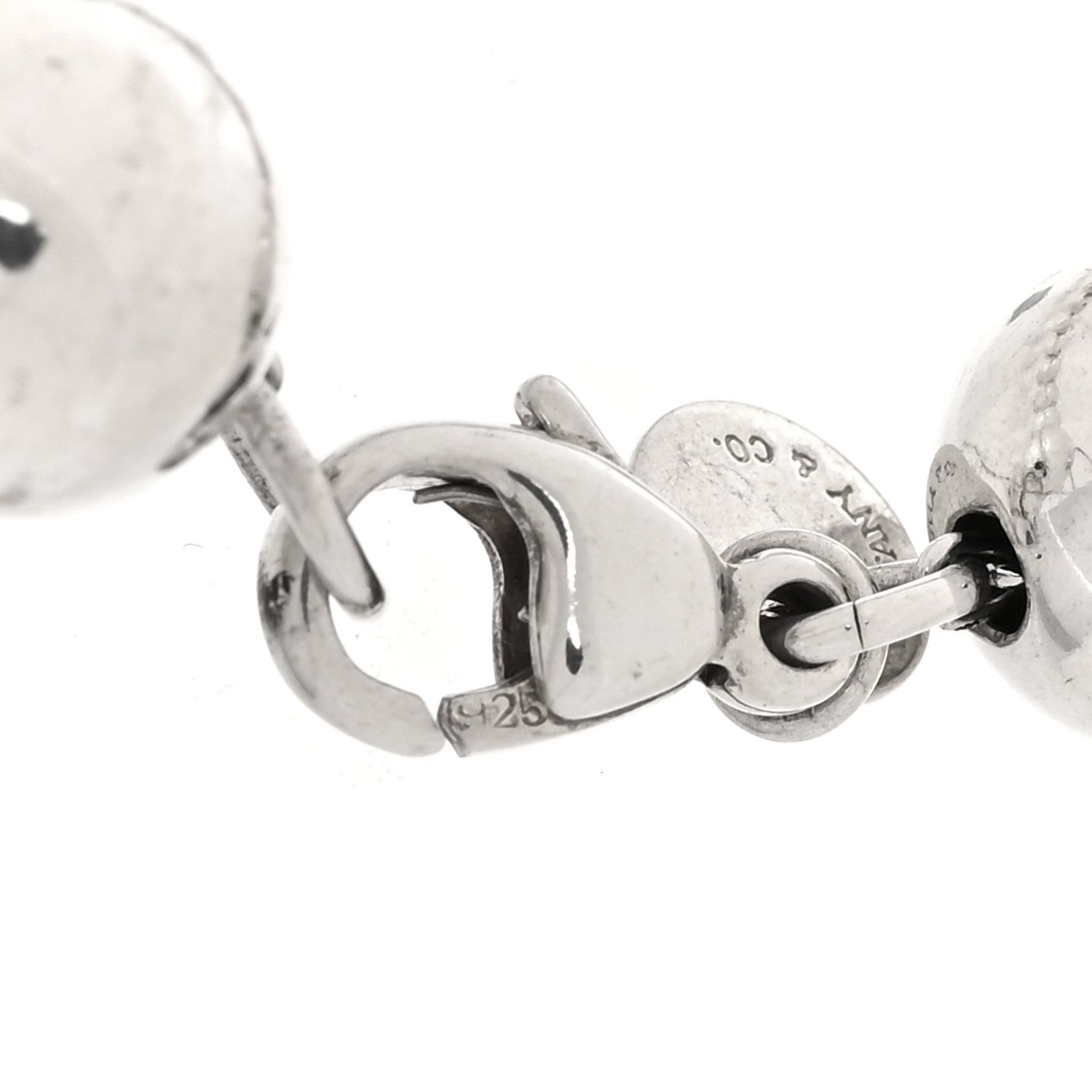 Tiffany Sterling Silver 10mm HardWear Ball Bracelet 3 of 5