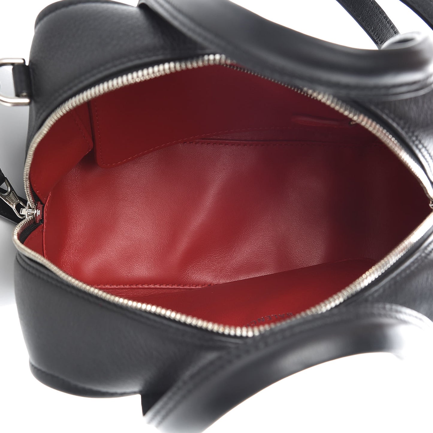 Shiny Day Calfskin XS Triangle Square Bag Black