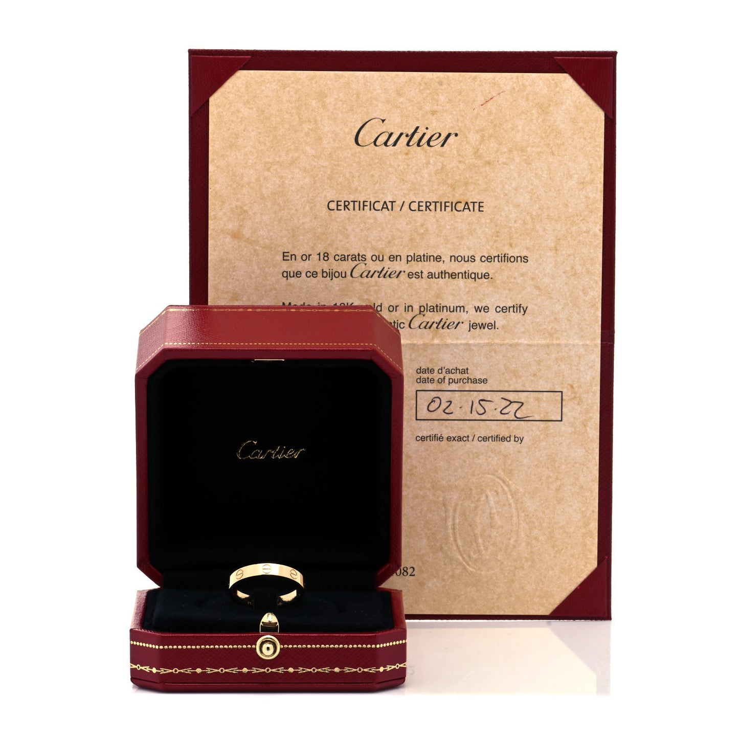 18K Yellow Gold 3.5mm LOVE Wedding Band Ring 59 8.75