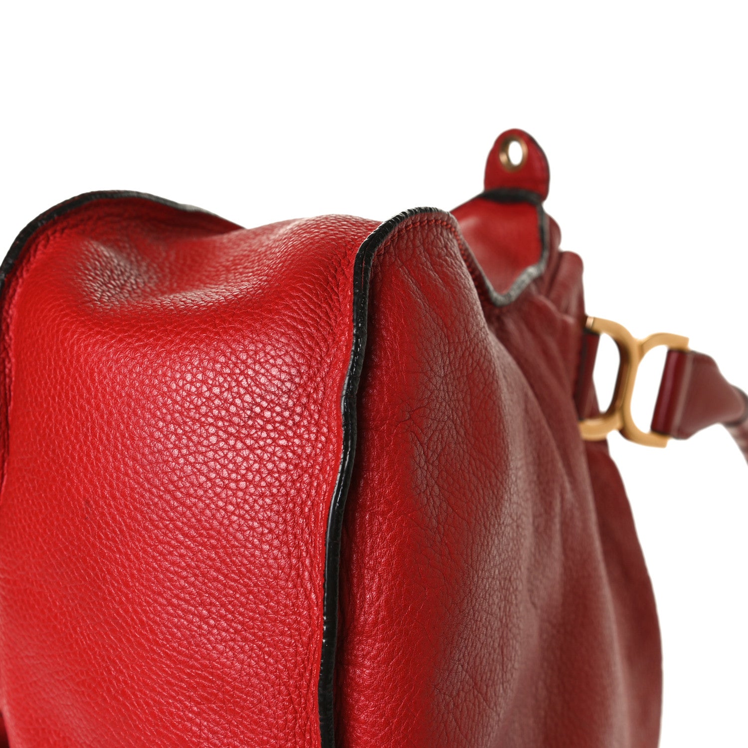 Chloe Calfskin Medium Marcie Satchel Peony Red 25 of 25