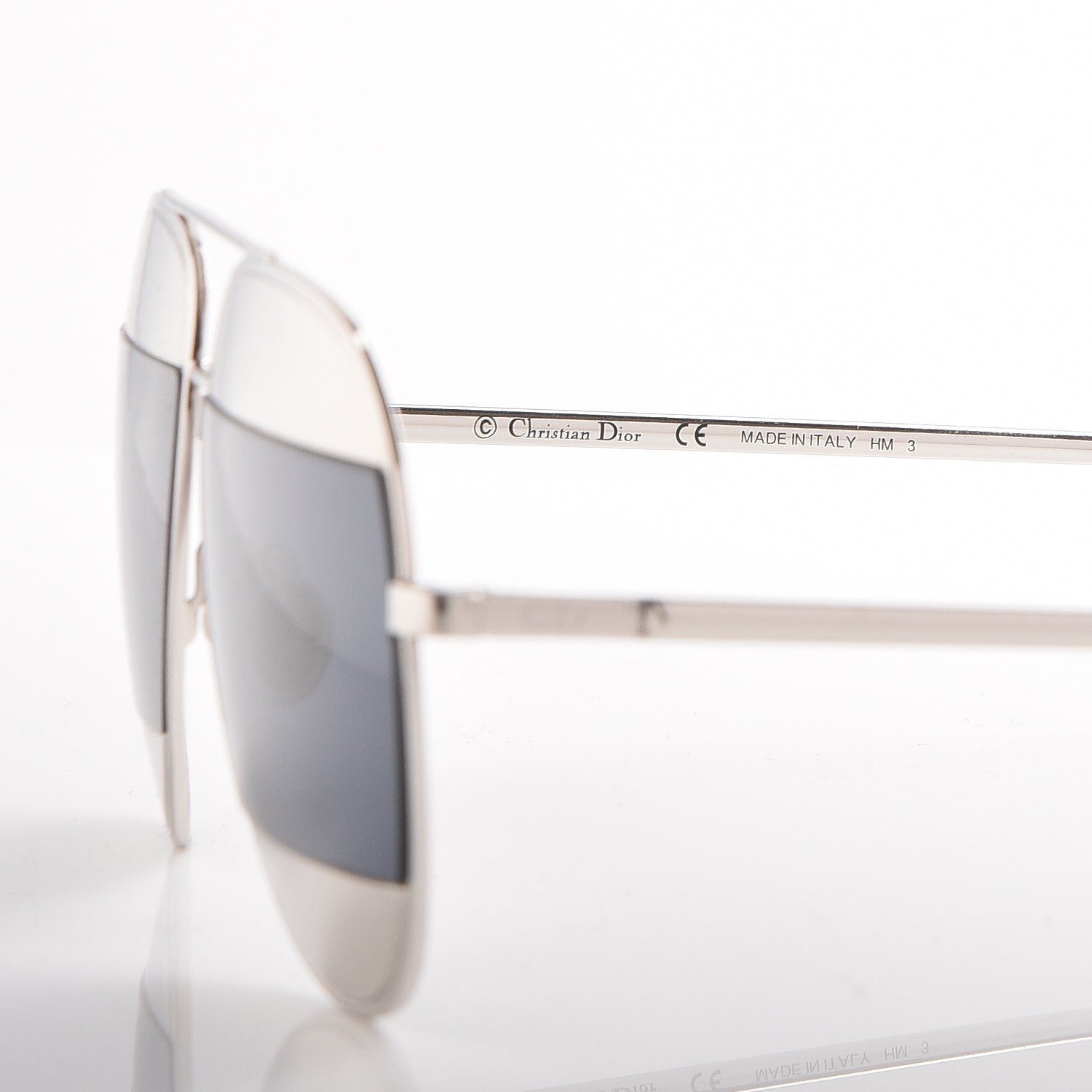 Christian Dior Split 1 Aviator Sunglasses Silver 5 of 7