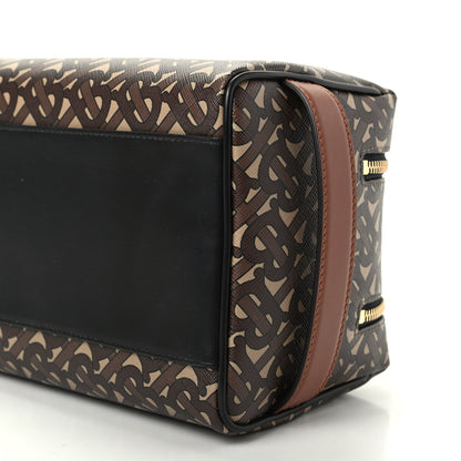 Burberry E-Canvas Monogram Travel Pouch Bridle Brown 7 of 9