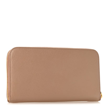 Prada Saffiano Metal Zip Around Wallet Cammeo 3 of 9