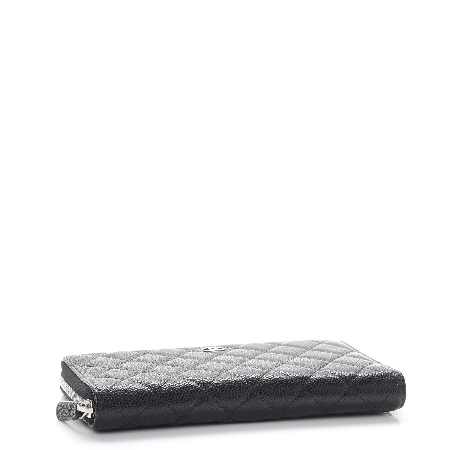 Chanel Caviar Quilted Large Zip Around Organizer Wallet Black 4 of 8