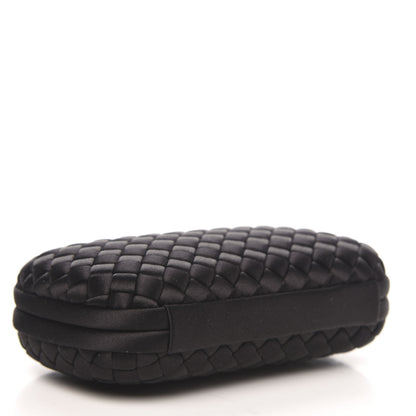 Bottega Veneta Satin Intreccio Impero Knot Clutch Black 4 of 8