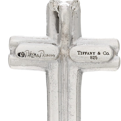 Tiffany Sterling Silver Paloma Picasso Tenderness Cross Pendant Necklace 4 of 4