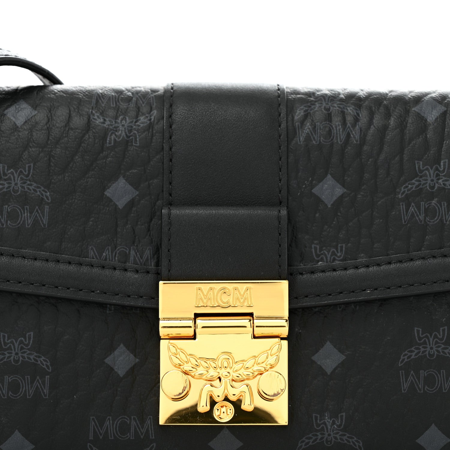 MCM Visetos Large Tracy Chain Wallet Black 9 of 12