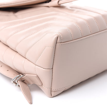 Saint Laurent Calfskin Y Quilted Monogram Small Loulou Backpack Marble Pink 9 of 11