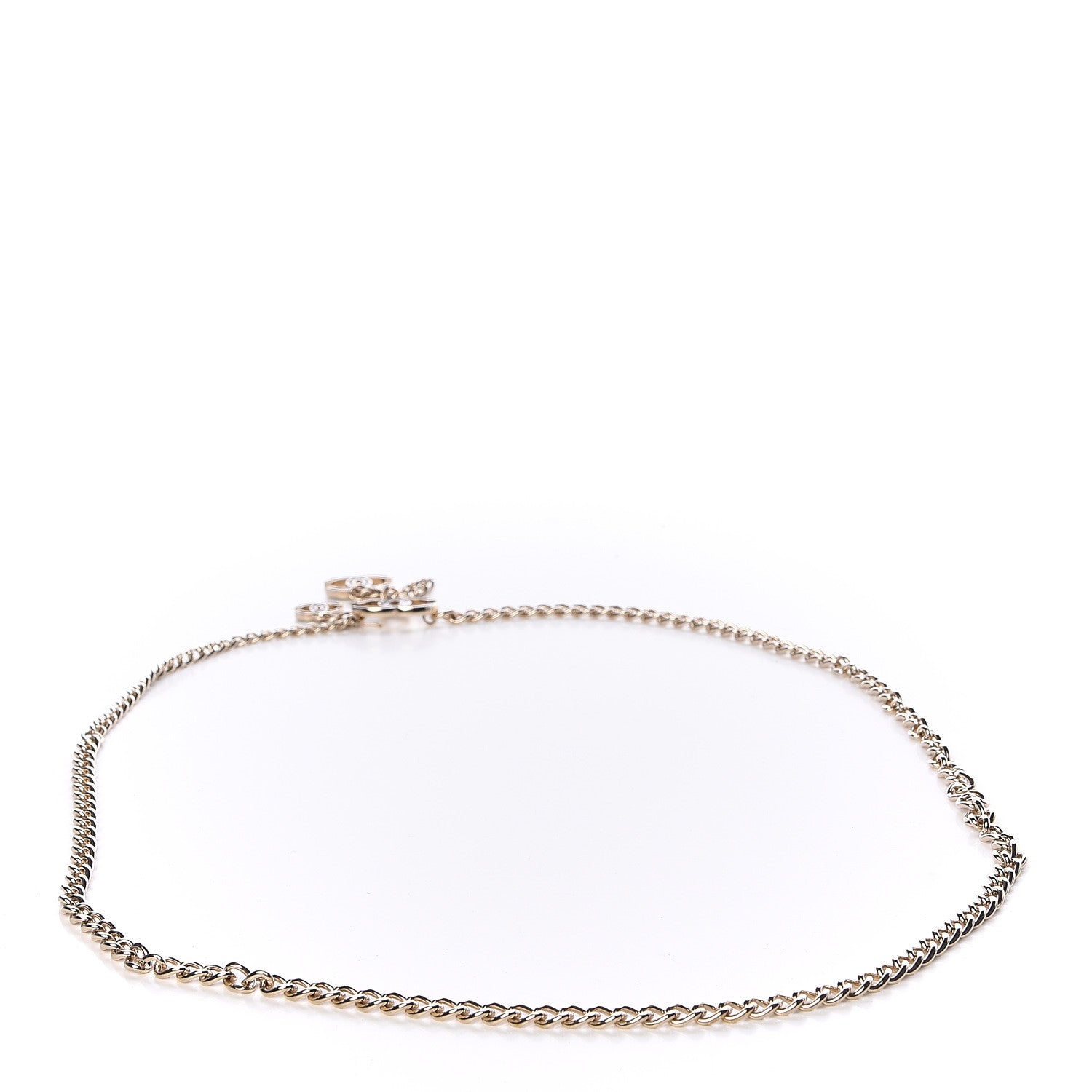 Chanel Enamel CC Chain Logo Belt Gold Black 3 of 5