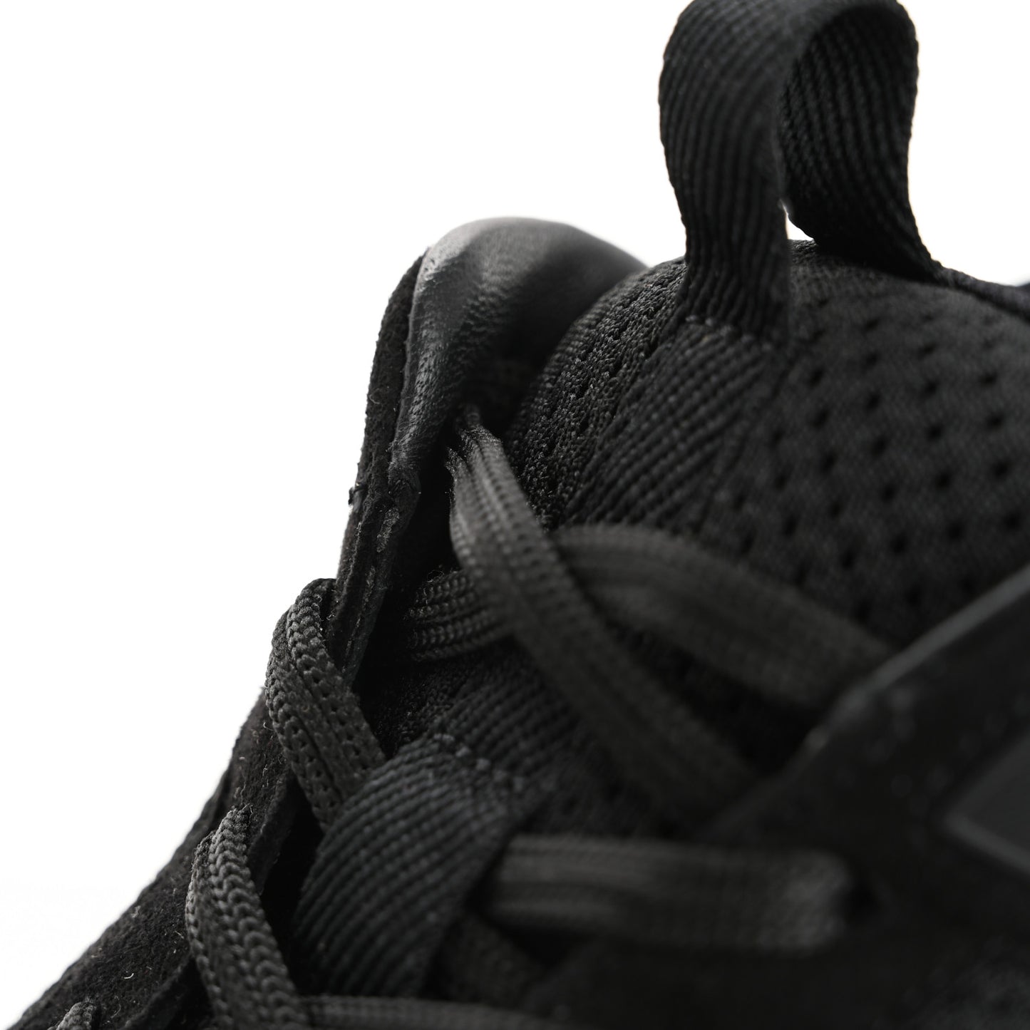 Technical Knit Suede Heros Sneakers 39 Black