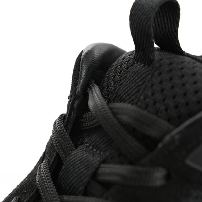 Hermes Technical Knit Suede Heros Sneakers 39 Black 12 of 14