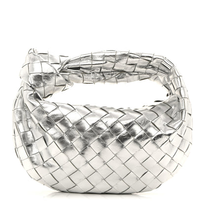 Bottega Veneta Metallic Nappa Intrecciato Mini Jodie Silver 1 of 10