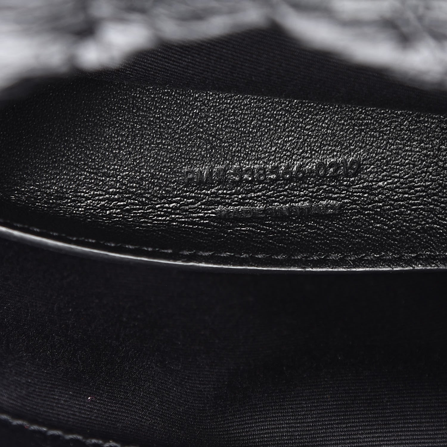 Saint Laurent Crinkled Calfskin Matelasse Monogram Baby Niki Chain Satchel Black 7 of 10