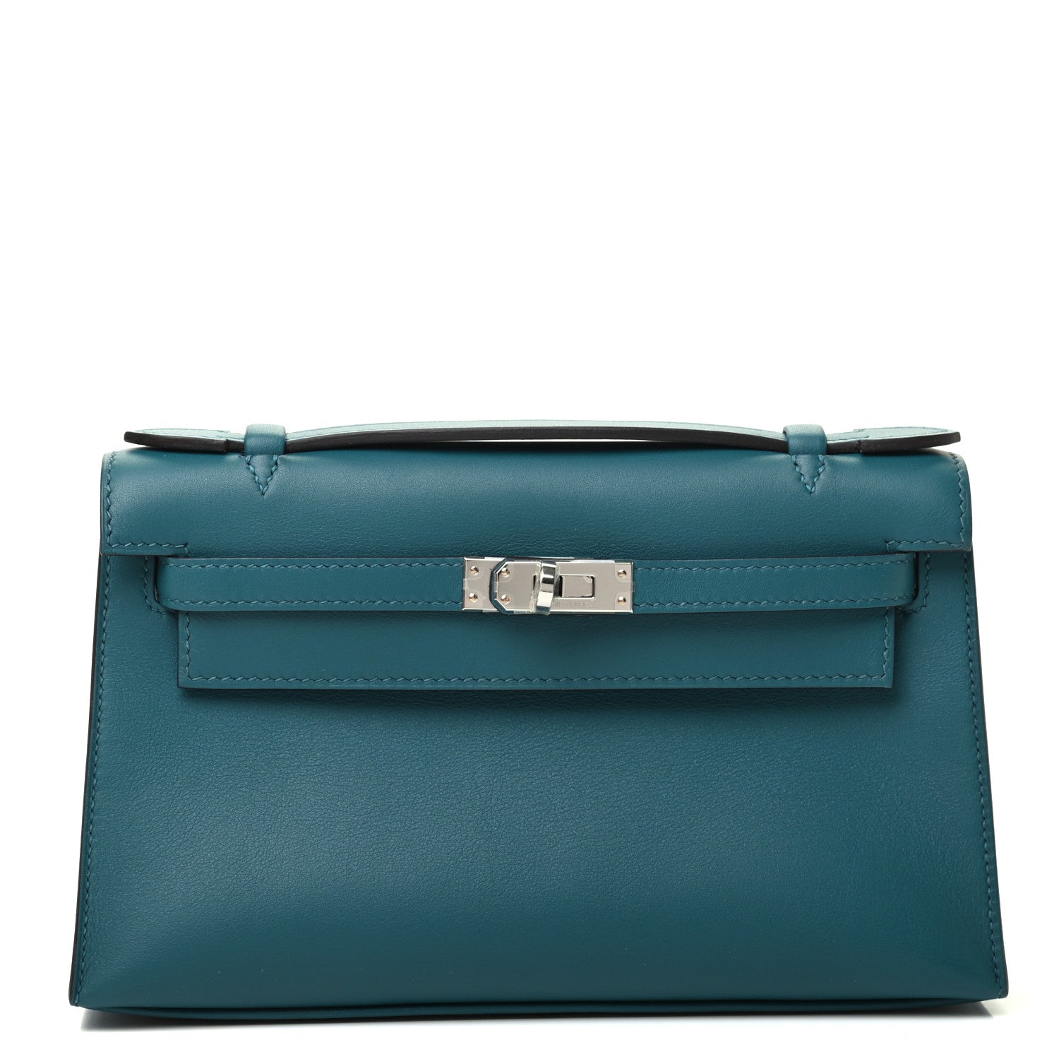 Hermes Swift Kelly Pochette Clutch Vert Bosphore 1 of 10