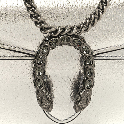 Gucci Metallic Calfskin Super Mini Dionysus Shoulder Bag Silver 7 of 10