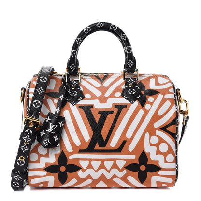 Louis Vuitton Monogram Giant Crafty Speedy Bandouliere 25 Creme Caramel 1 of 9