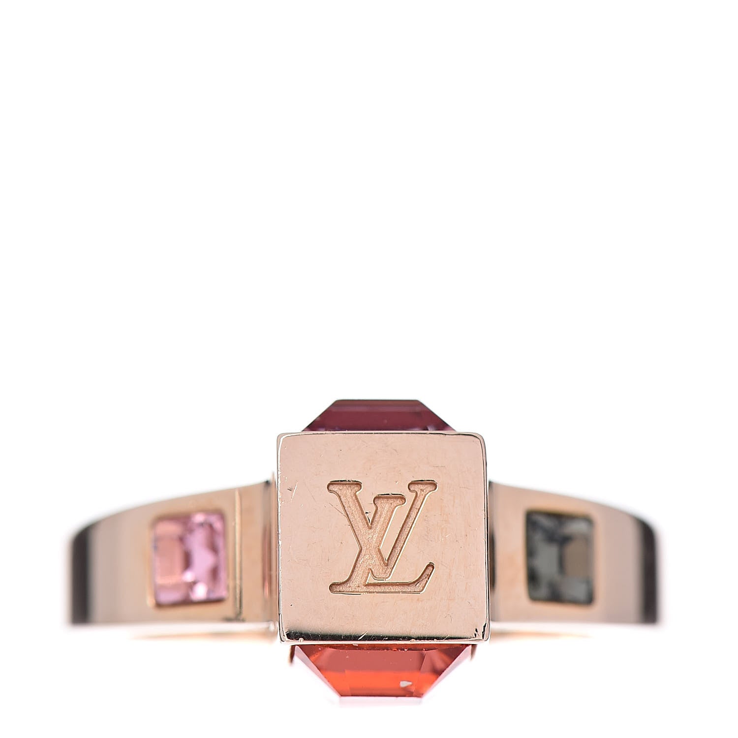 Louis Vuitton Gamble Ring Large 7.5 Gold 1 of 5