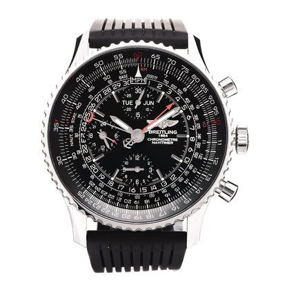 Breitling Stainless Steel Rubber 46mm 1884 Chronometre Navitimer Automatic Watch Black A2135024 1 of 8