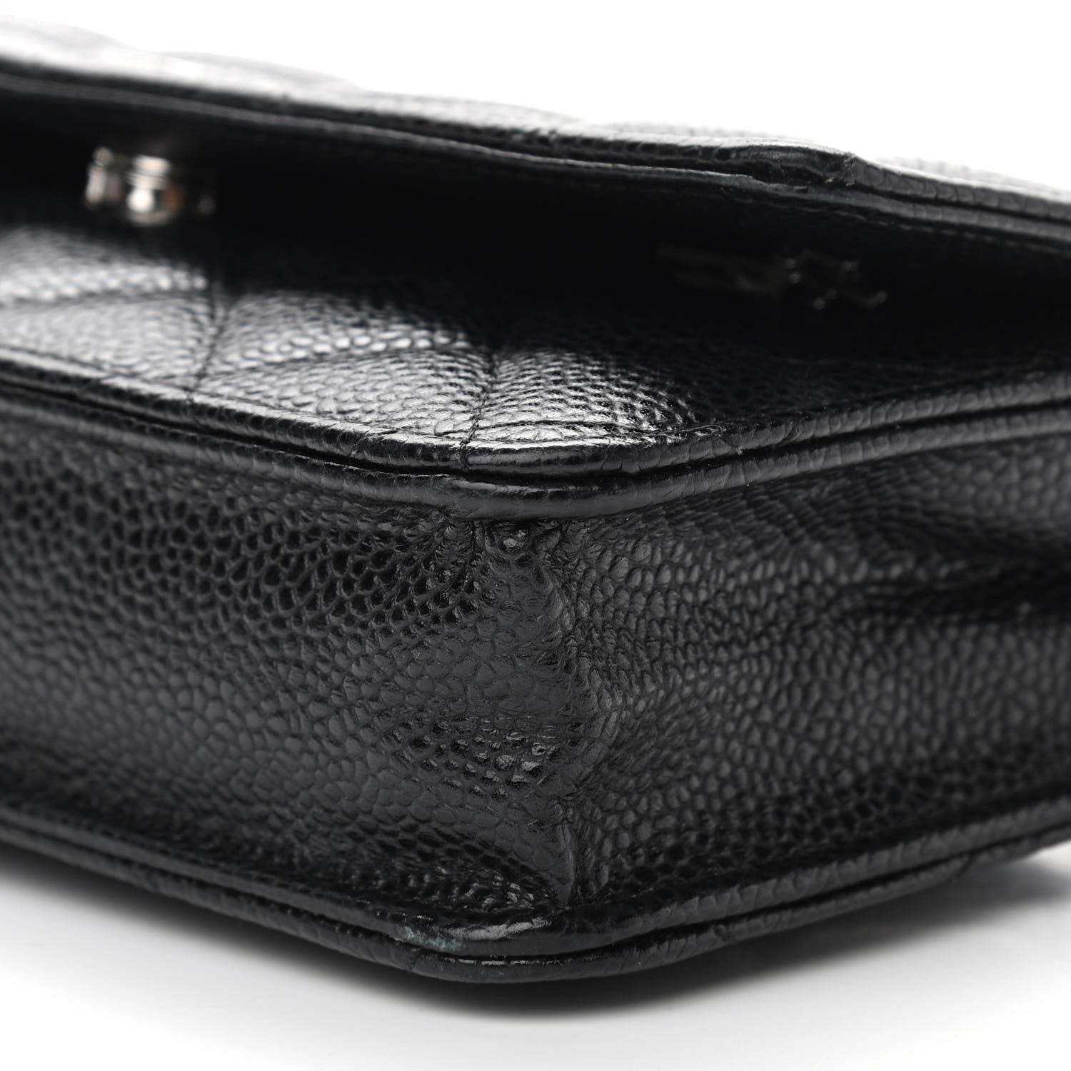 Chanel Caviar Quilted Wallet On Chain WOC Black 11 of 12