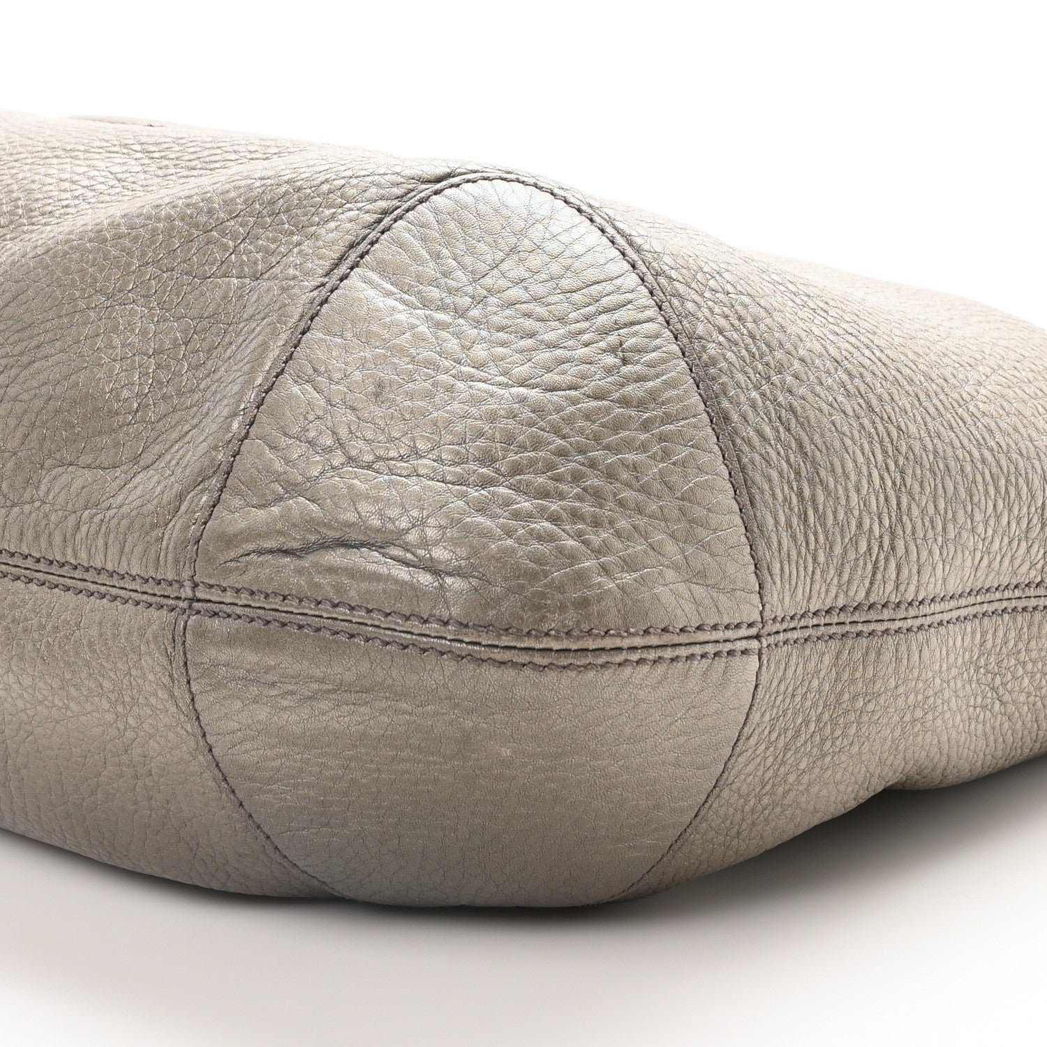 Gucci Metallic Pebbled Calfskin Medium Soho Chain Hobo Sasso 10 of 10