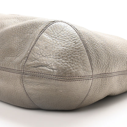 Gucci Metallic Pebbled Calfskin Medium Soho Chain Hobo Sasso 10 of 10