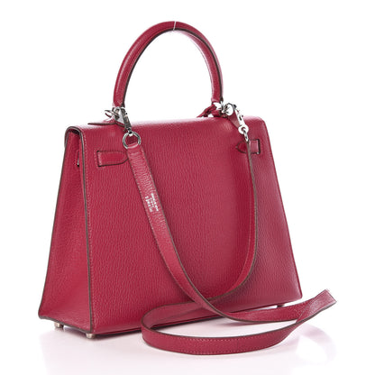 Hermes Chevre Kelly Sellier 25 Framboise 4 of 45
