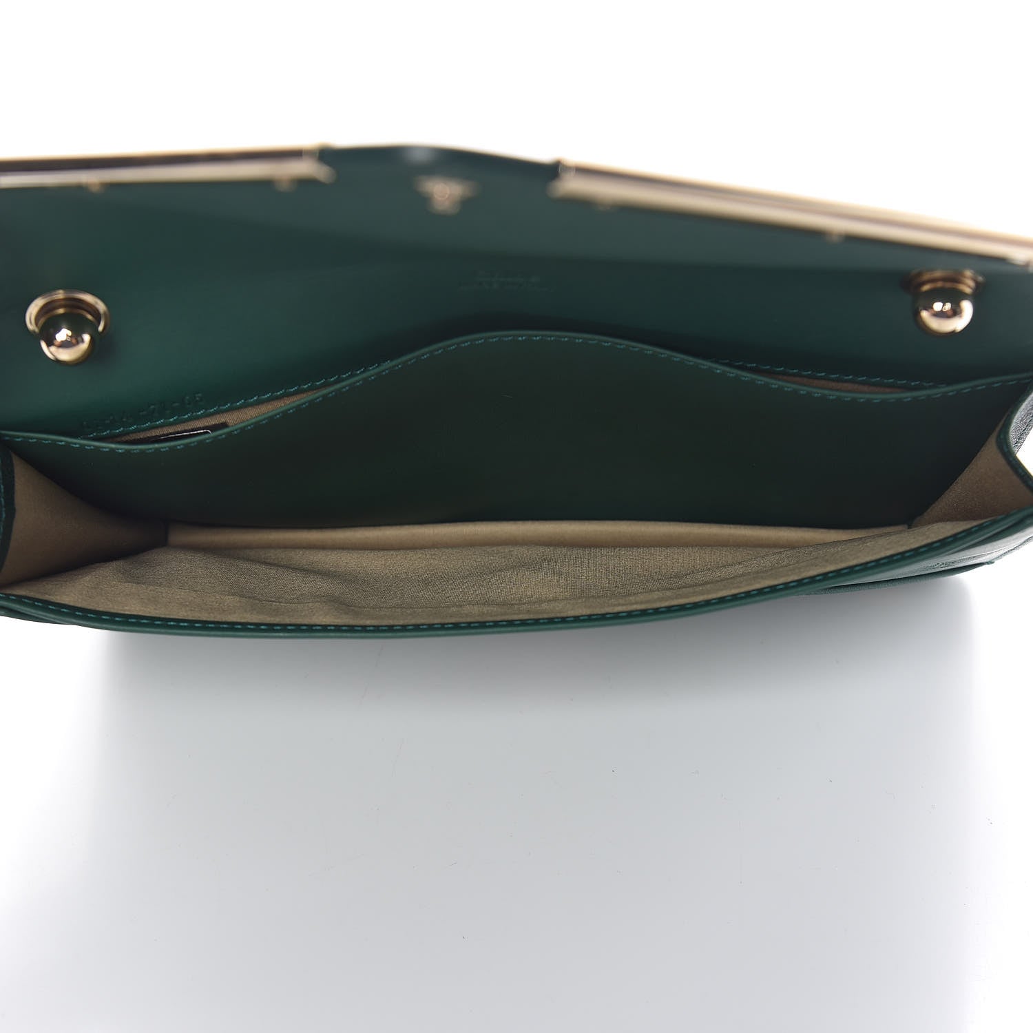 Chloe Calfskin Chain Wallet Green 5 of 14