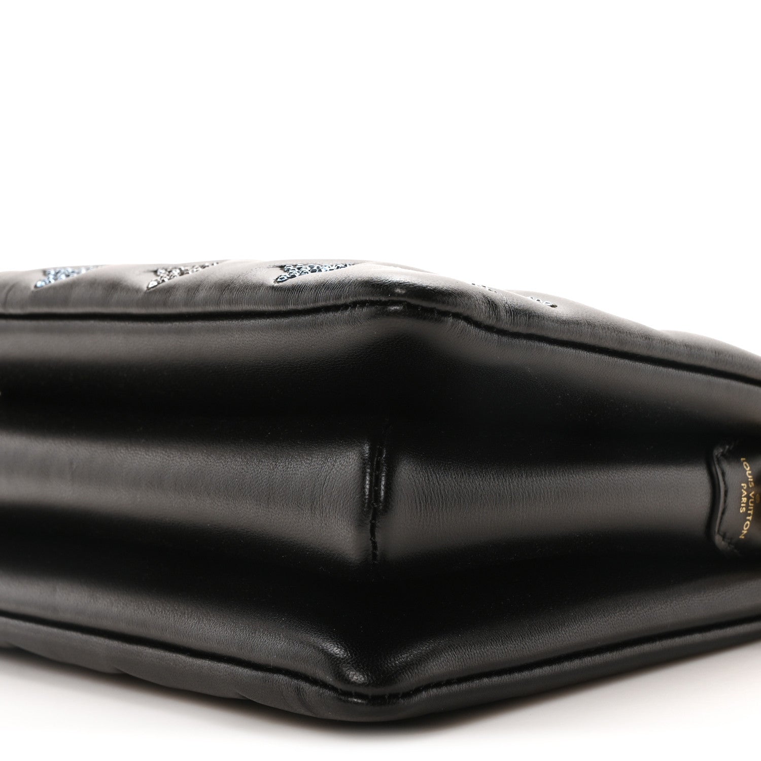 Louis Vuitton Lambskin Crystal Embellished Monogram Coussin BB Black 9 of 10