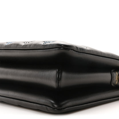 Louis Vuitton Lambskin Crystal Embellished Monogram Coussin BB Black 9 of 10