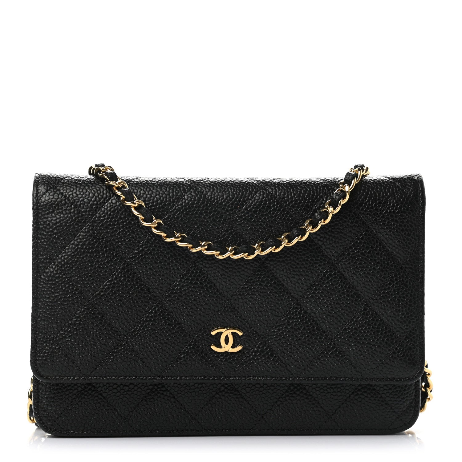 Chanel Caviar Quilted Wallet On Chain WOC Black 1 of 10