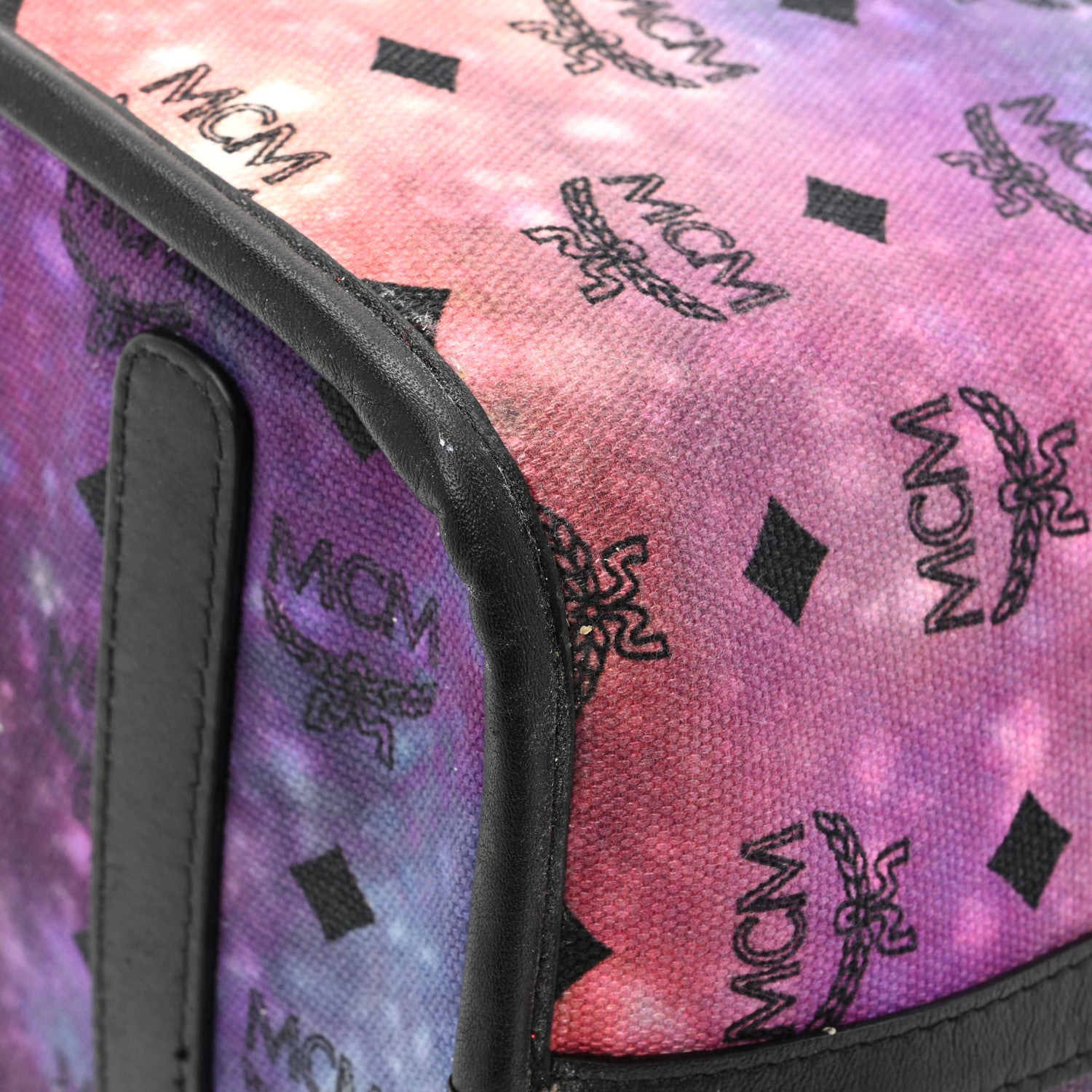 MCM Metallic Galaxy Visetos Medium Project Reversible Shopper Tote Black Multicolor 18 of 23