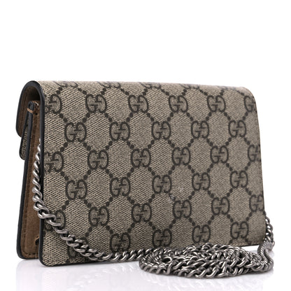 Gucci GG Supreme Monogram Super Mini Dionysus Shoulder Bag Taupe 3 of 9