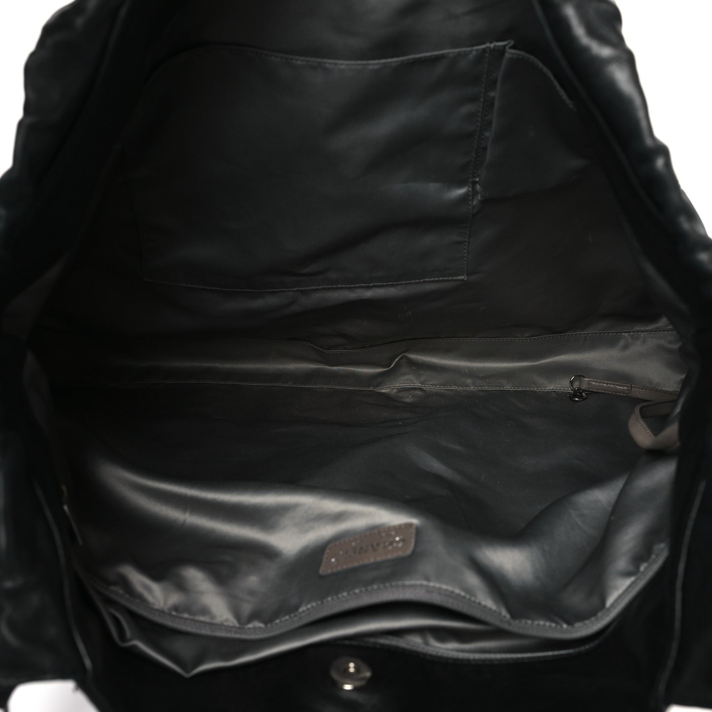 Patent Patchwork Large Brooklyn Tote Black