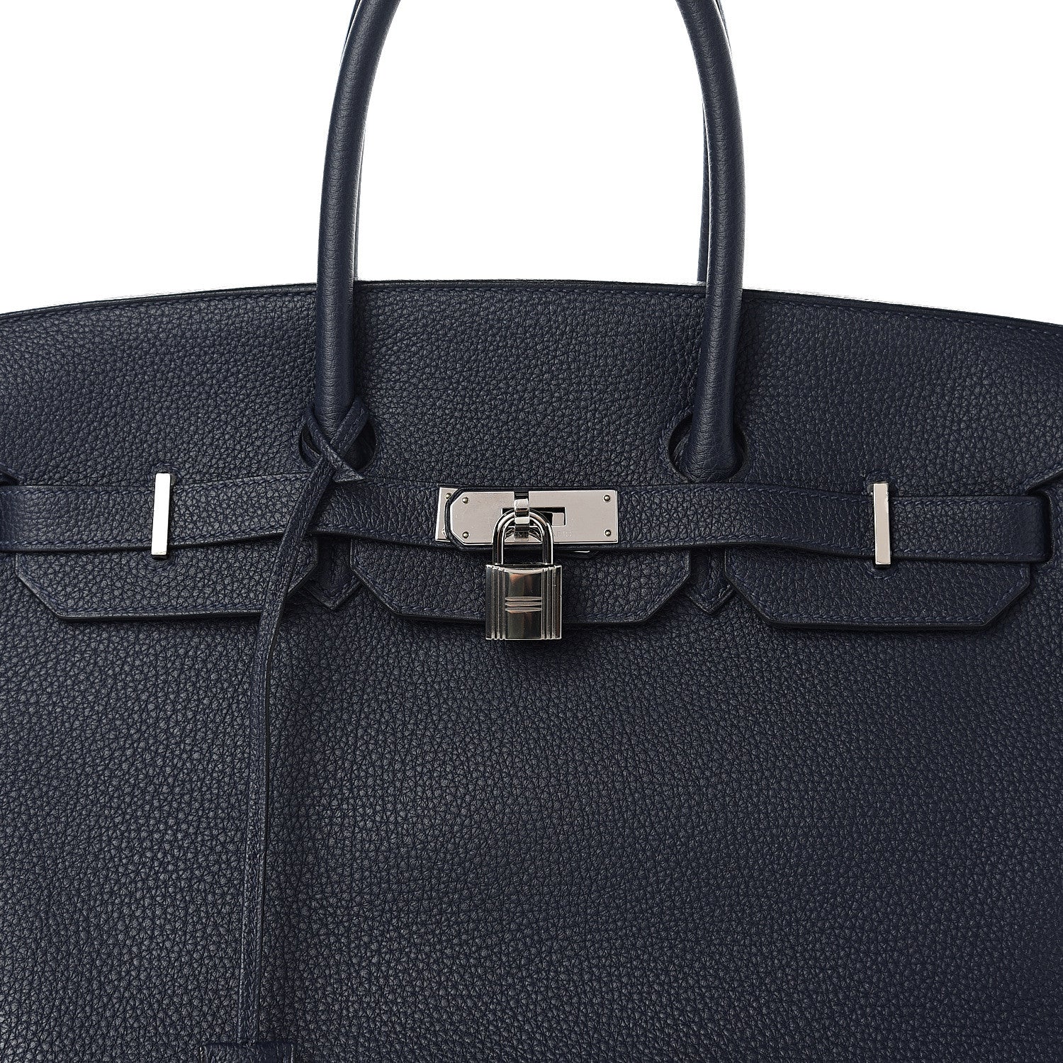 Hermes Togo Birkin Verso 35 Bleu Nuit Orange Poppy 8 of 8