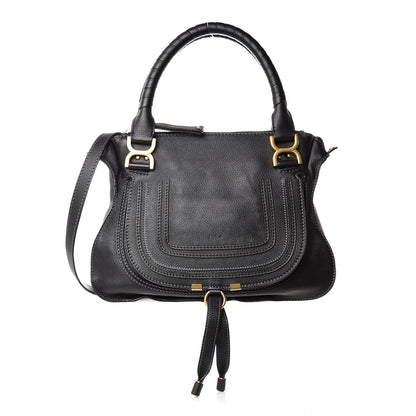 Chloe Calfskin Medium Marcie Satchel Black 1 of 13