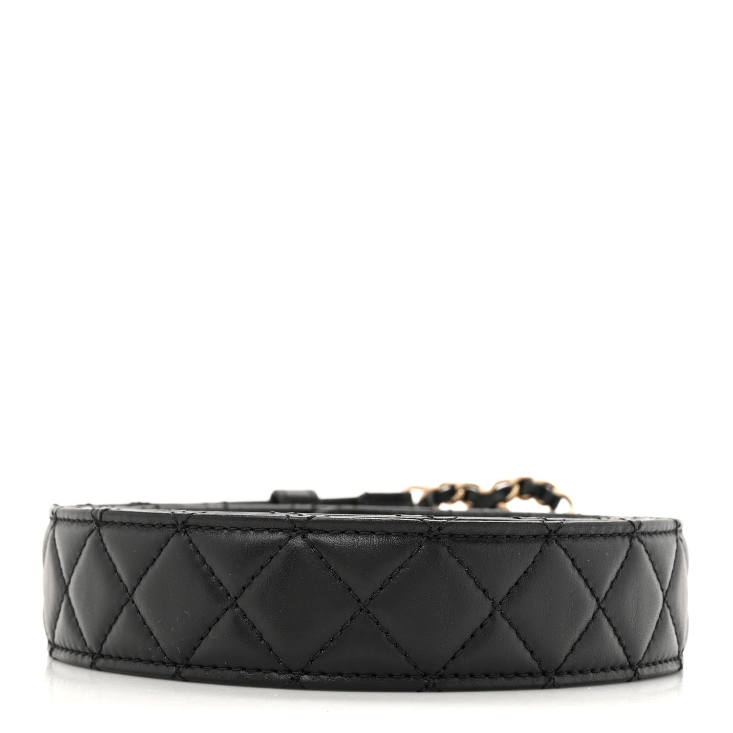 Chanel Calfskin Quilted CC Chain Belt 120 48 Black 2 of 5