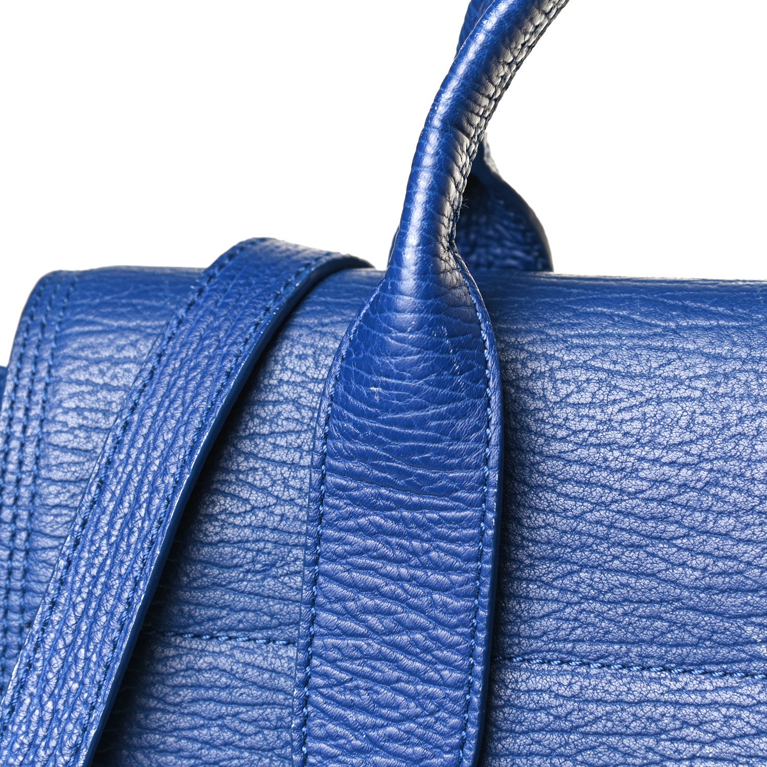 3.1 Phillip Lim Textured Calfskin Medium Pashli Satchel Cobalt 14 of 22