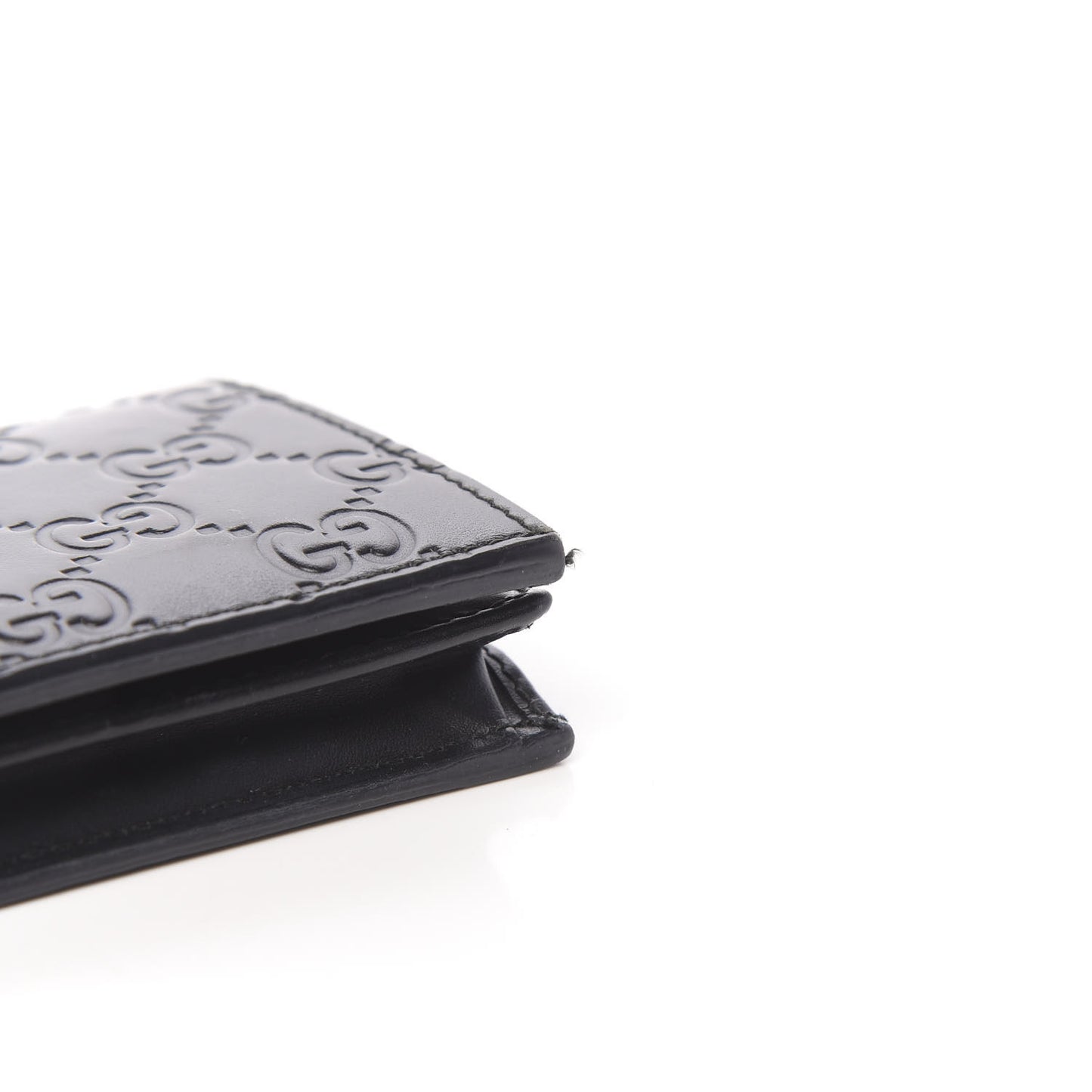 Guccissima Card Case Wallet Black