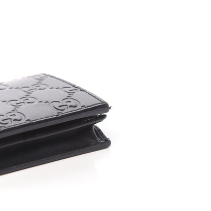 Gucci Guccissima Card Case Wallet Black 8 of 8