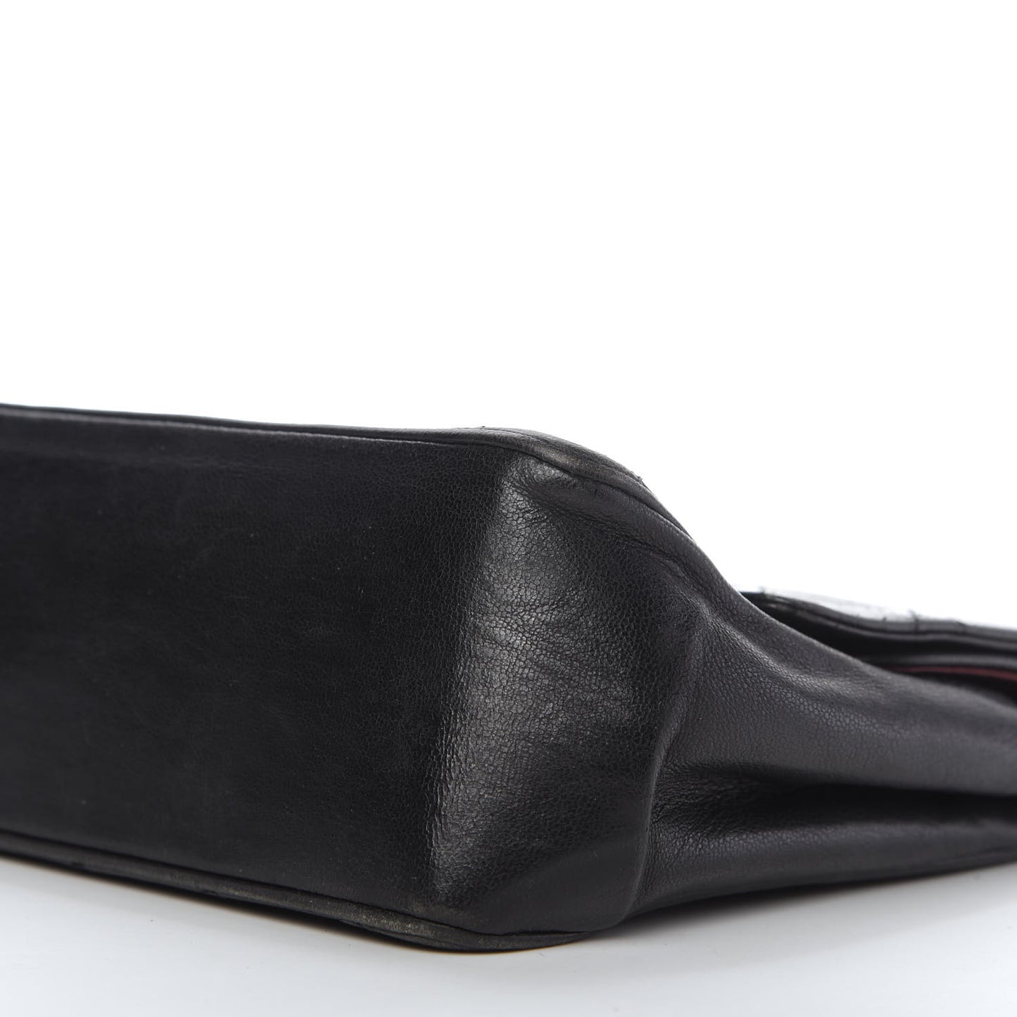 Lambskin Quilted Medium Bijoux Chain Double Flap Black