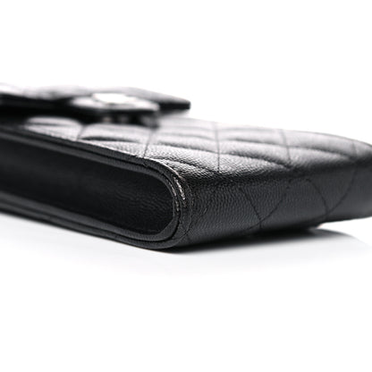 Chanel Caviar Quilted Classic Phone Holder Black 9 of 11