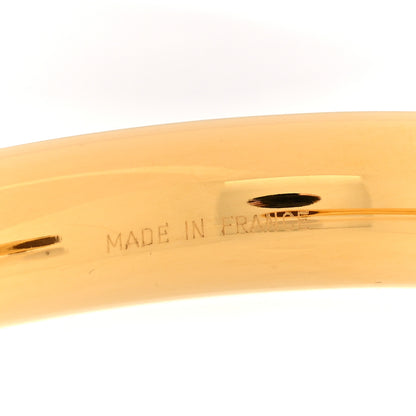 Hermes Tadelakt Kyoto Cuff Bracelet M Gold 4 of 5