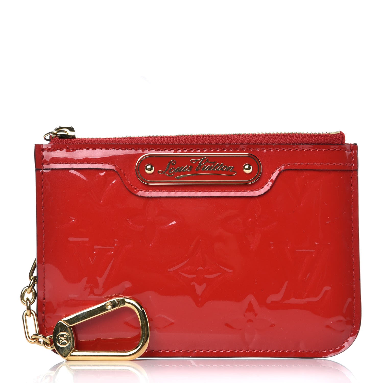 Louis Vuitton Vernis Key Pouch Cherry 1 of 7
