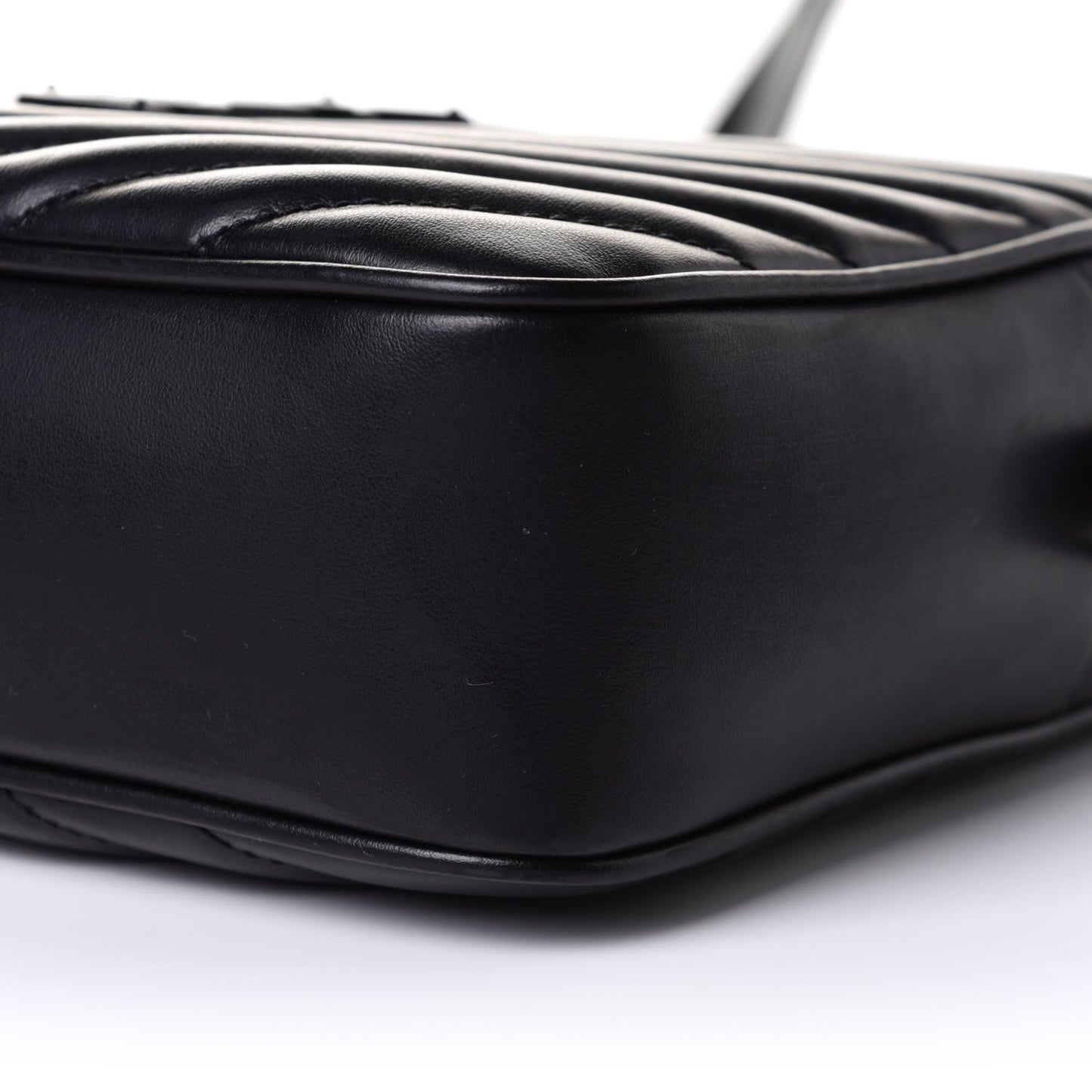 Calfskin Matelasse Monogram Lou Camera Bag Black