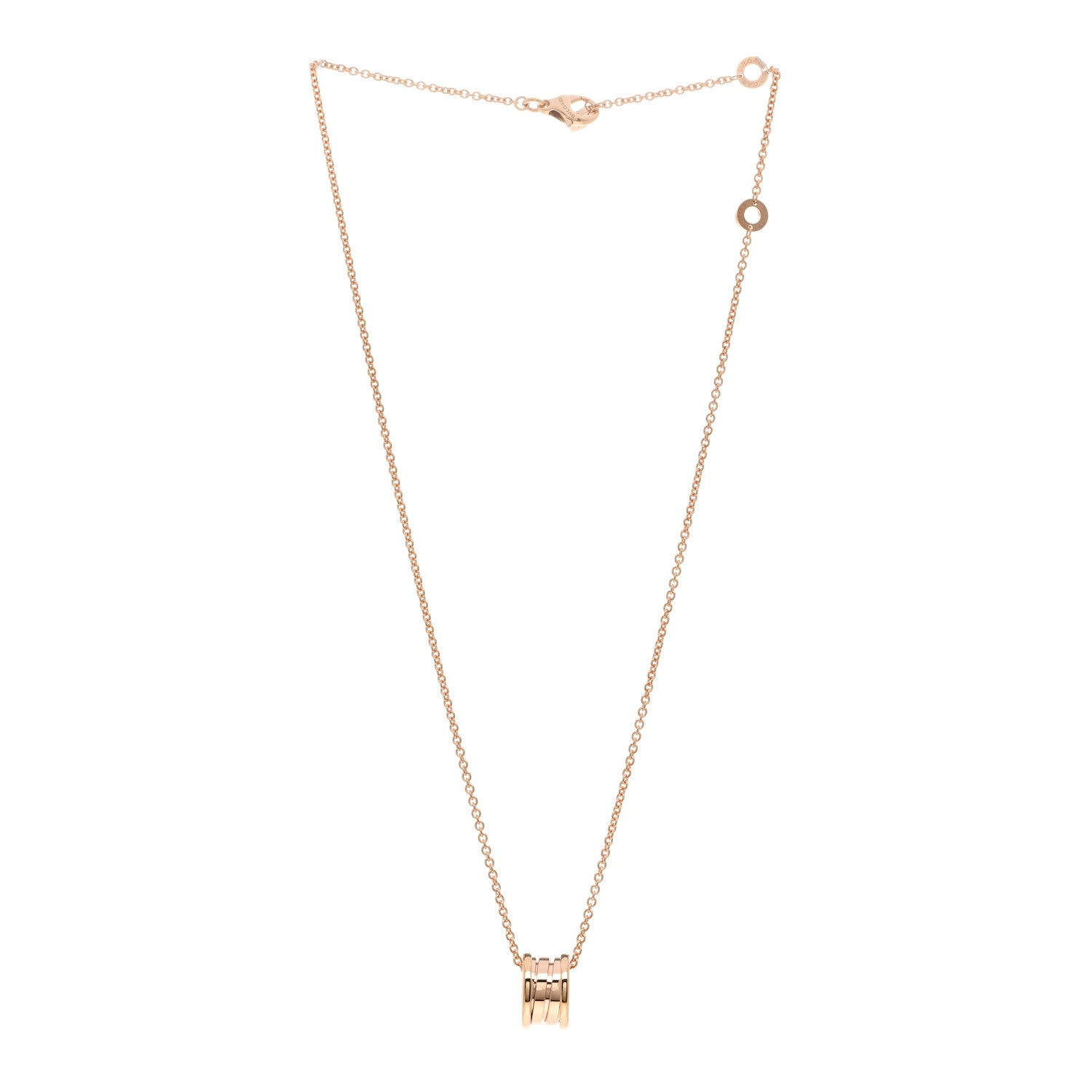 Bulgari 18K Rose Gold B.Zero1 Pendant Necklace 3 of 5